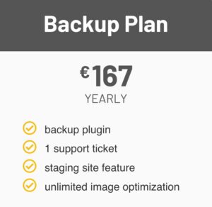 WordPress backup plan