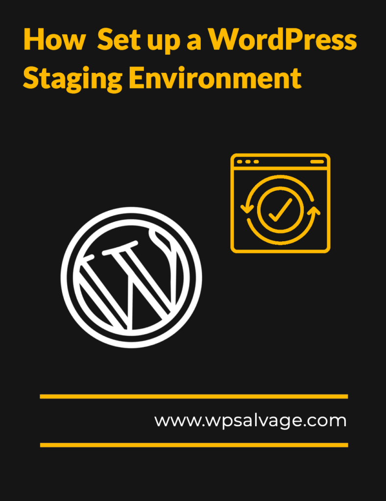 wordpress staging site